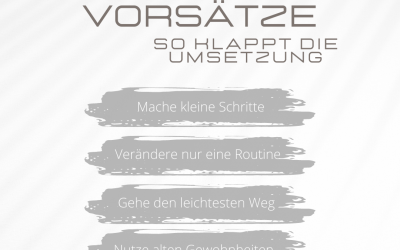 Gewohnheiten aendern – Deine Vorsaetze fuers neue Jahr